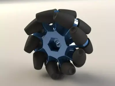 Mecanum Wheel Free 3D model