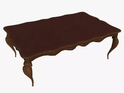Antique Table 03 Low-poly 3D model