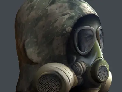 Helmet 3d model military combat Military Low-poly Low-poly 3D model 59