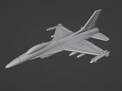 F-16 Fighting Falcon 3D print model