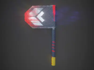 Sci Fi Axe Low-poly 3D model