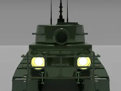 Mini war tank  3D model