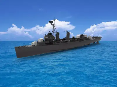 Chungmu-class destroyer 3D model