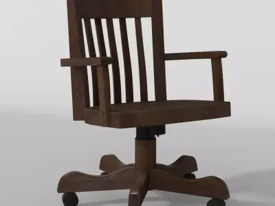 Vintage Bankers Chair 3D model