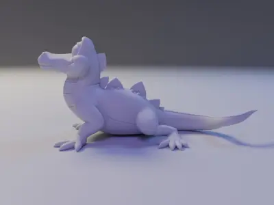 alligator 3D print model purchase