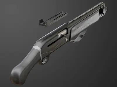 Remington V3 Tac-13  Low-poly 3D model