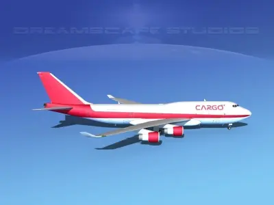 Boeing 747-400 Cargo 2 3D model