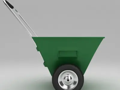 Garden wheel barrow 3d model 3D model