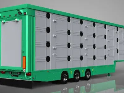 3D Pezzaioli Animal Trailer 3D model