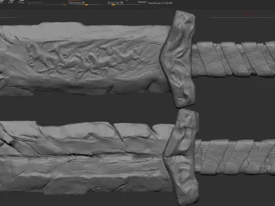 sword Low-poly 3D model 10