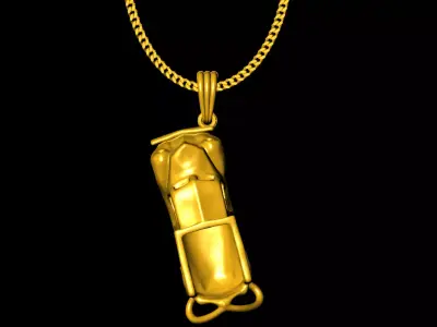 Truck pendant charms - one inch pendant  3D print model