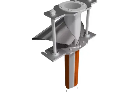 Round Forming Set in Packaging Machine 3D model