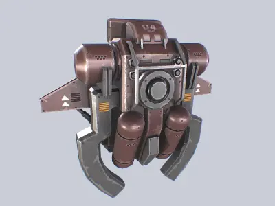 Scifi Jetpack Low-poly 3D model
