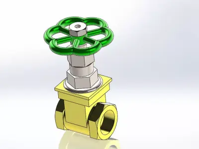  gate valve 3D model