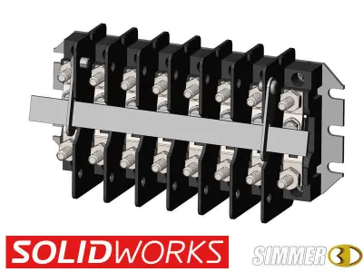 States NT Terminal Blocks for Electrical Controls 3D model