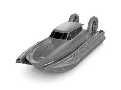 Hovercraft 3D model V2
