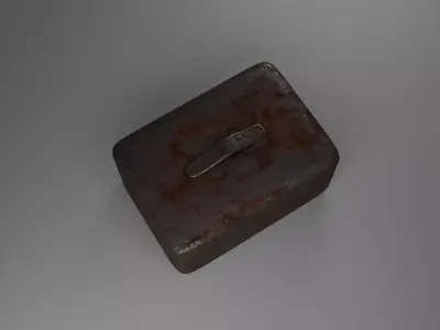 Metal Crate Pack - Rusted and Heavily Rusted Low-poly 3D model