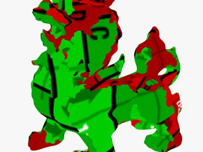 Dragon lion 3D print model