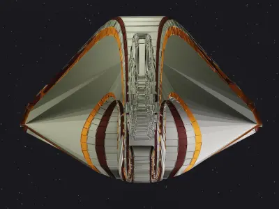 Spaceship 002 3D model