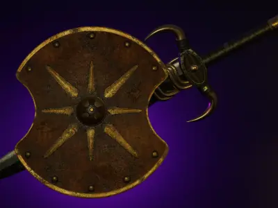 Radial Shield 3D model