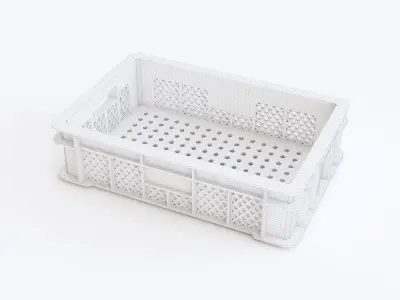 Plastic crate 08 3D model