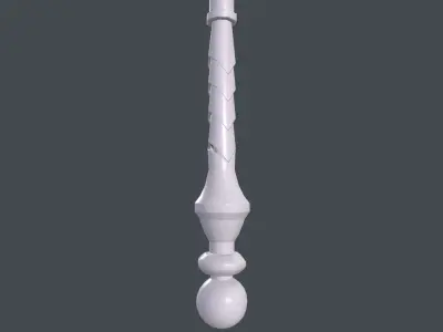 War Wand Low-poly 3D model