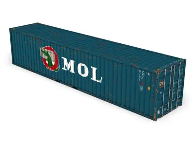 40ft Shipping Container - MOL 3D model