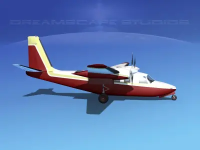 Aero Commander 500 V06 3D model