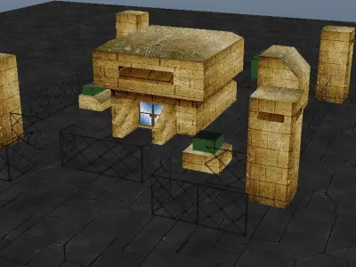 Research Base Low-poly 3D model