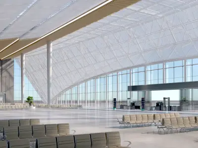 Airport building 3D model