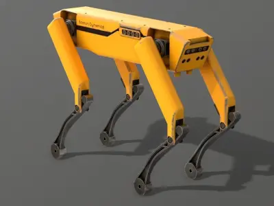 Spot Robot Boston Dynamics Low-poly 3D model purchase