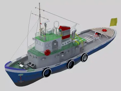 tugboat 3D model
