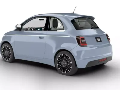 Fiat 500 2021 la Prima 3d model 3D model