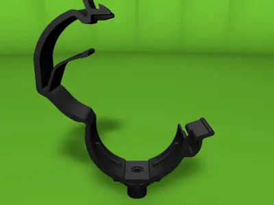 Clip clamp and anchor Low-poly 3D model