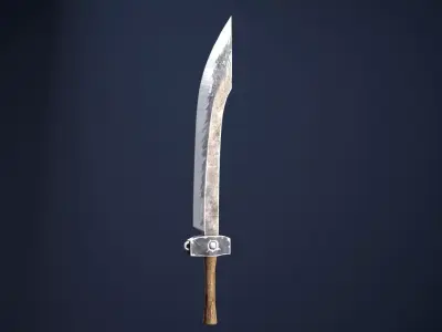 Chinese Saber Low-poly 3D model