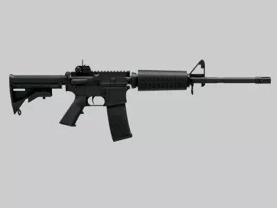 AR-15-Carabine Low-poly 3D model