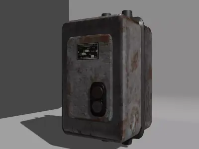 Industrial switch On-Off Low-poly 3D model