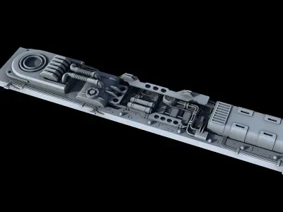 Sci-Fi KitBash and Props Pack Part three 3D model