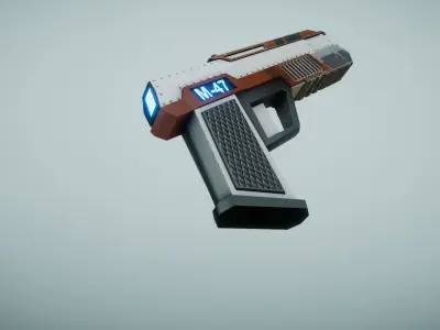 Sci Fi Gun Free low-poly 3D model