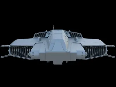 Sci-Fi Dropship 3D model
