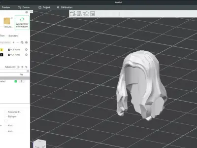 Custom3Dprint Minifigure Accessory - Minifigure Hair S2 - 101 3D print model