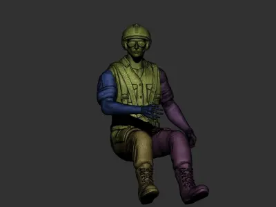 Pilot Statue 3D print model