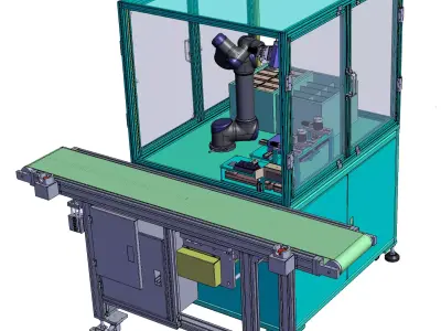 Automatic assembly loading and unloading machine 3D model