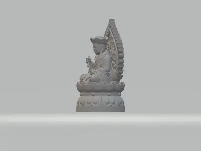 Ksitigarbha Bodhisattva Buddha Statue 3D print model 5