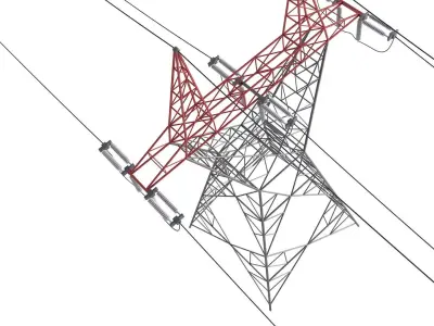 Electric Transmission Tower 3D model buy