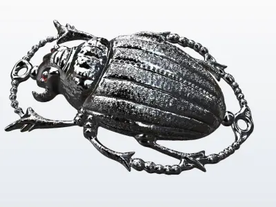 scarabey egyptian scarab 3D print model