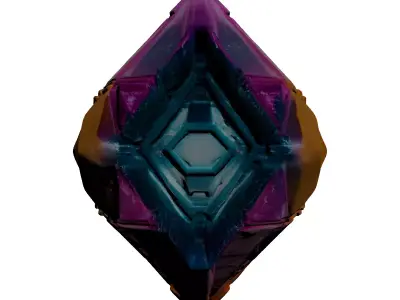 SciFi Energy Crystal Core 3D model