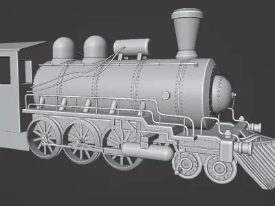 steam train 3D model