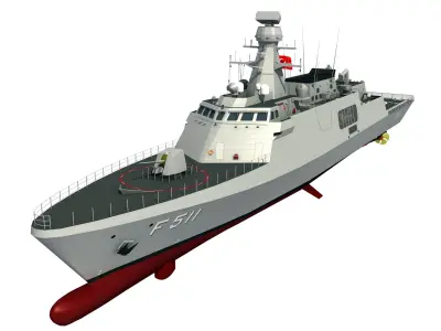 MILGEM CLASS CORVETTE TCG HEYBELIADA 3D model