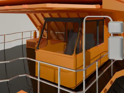 Truck 3d Model Low-poly 3D model